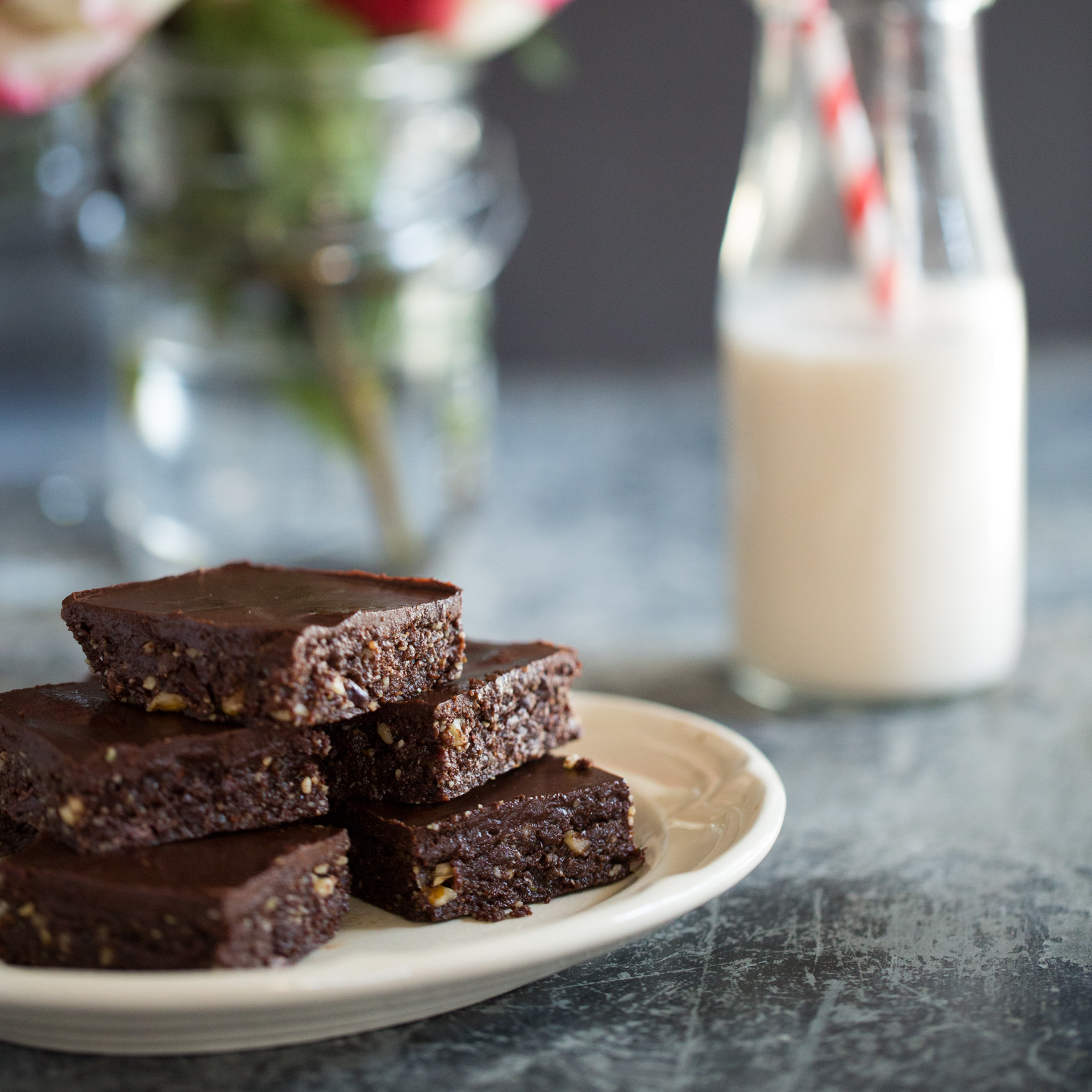 TwoLayer Raw Chocolate Brownies — Oh She Glows