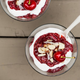 strawberry fool chia seed cherry whipped vanilla coconut bean cream peanut balls better vegan cauli alfredo fettuccine sun power ohsheglows