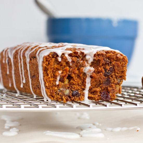 WholeGrain Vegan Carrot Cake Loaf with Lemon Glaze — Oh She Glows