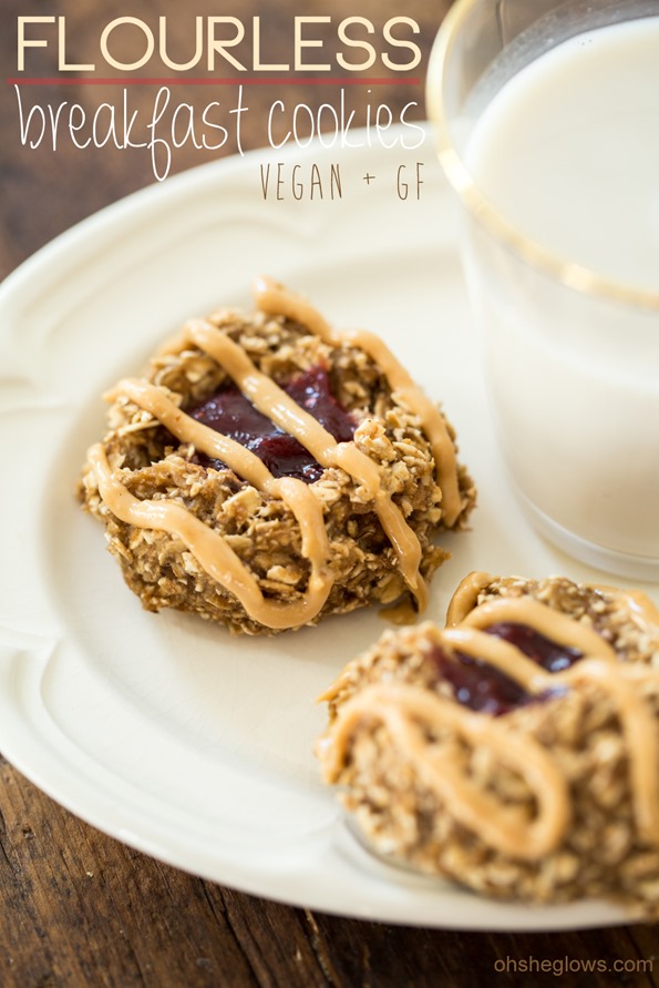 healthybreakfastcookies 1982   Flourless Thumbprint Breakfast Cookies (Vegan + GF)