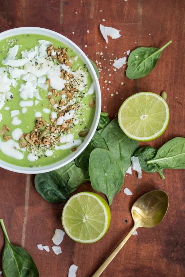 Green Tea Lime Pie Smoothie Bowl — Oh She Glows