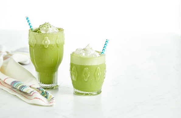 Image result for Iced Vanilla Bean Matcha Latte