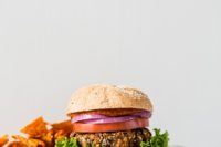 Oh Em Gee Veggie Burgers from my new cookbook!