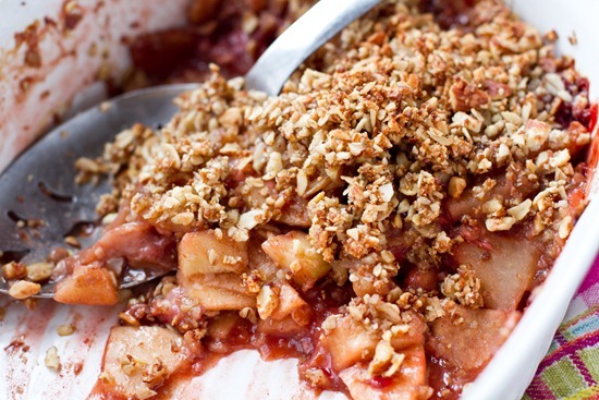 IMG 4597   Vegan & Flourless Strawberry Apple Breakfast Crisp